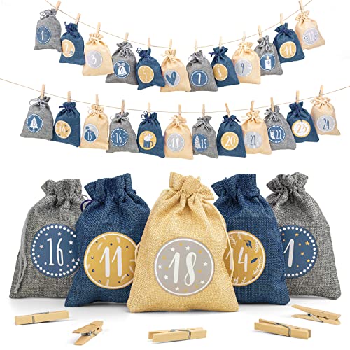 Adventi Calendrier de lAvent à remplir [24 pièces] Calendrie