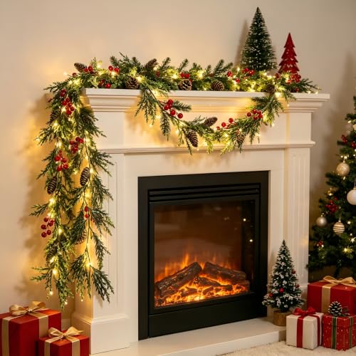 1.8M Guirlande Noel, Guirlandes de Noel, Guirlande Noel avec