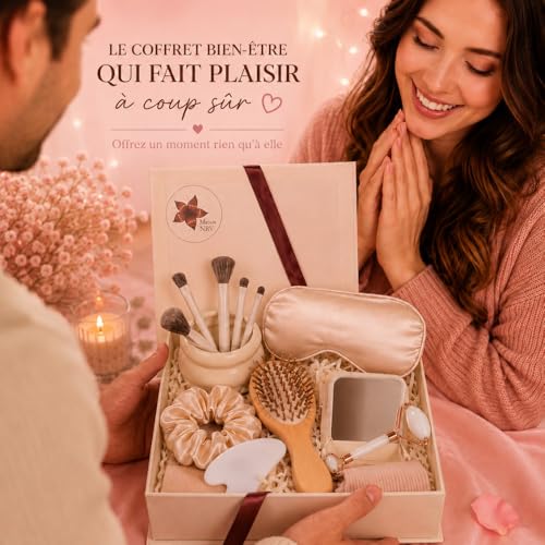 Coffret cadeau beauté femme-Coffret bien-être avec Gua sha,
