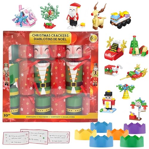 Crackers de Noël pour Enfant,Lot de 6 Crackers de Noël Rempl