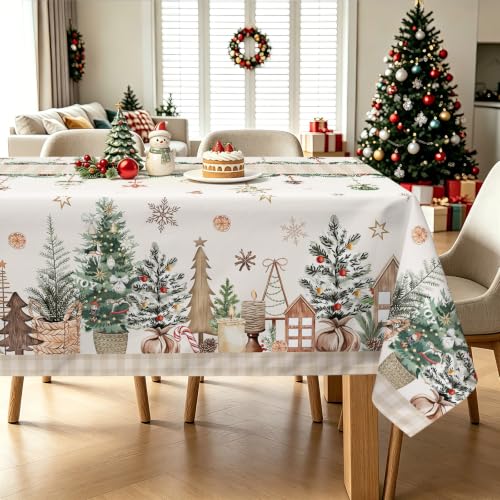 hometrixx Nappe De NoëL Rectangulaire Beige Sapin de Noël Cl