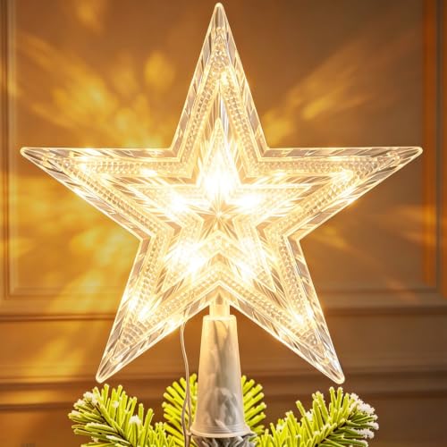 Etoile Sapin de Noel Lumineuse, Decoration Sapin Noel, LED E