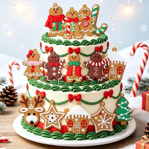 décorations de gâteaux figurines piques à lebkuchen pour joy