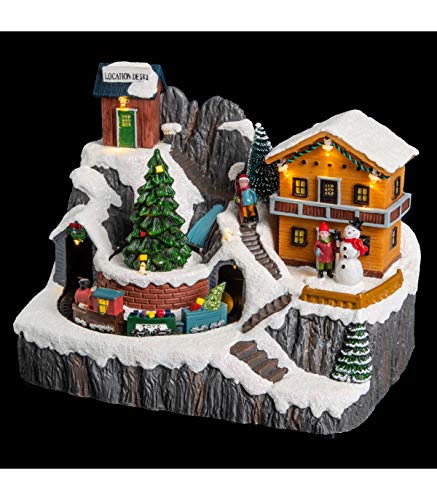 Féerie Lights et Christmas Déco Noël Chalet Montagne Piles L