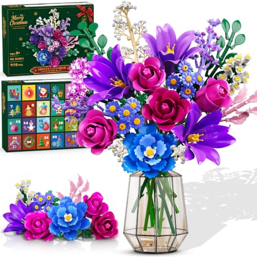 Calendrier Avent Fleurs LED 2026