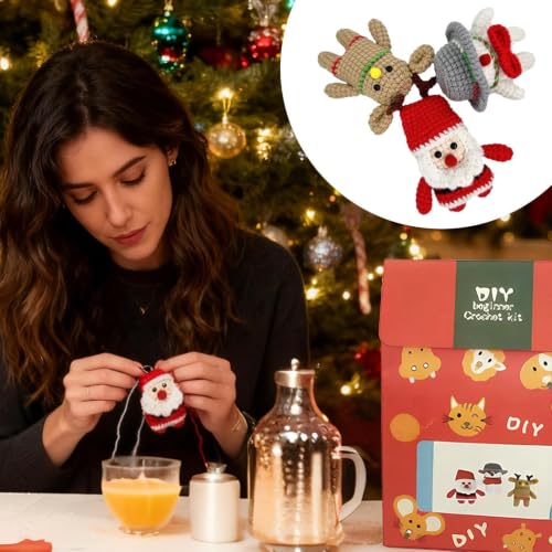 CHAOHAOKE Kit de crochet de Noël à faire soi-même - Pour déb