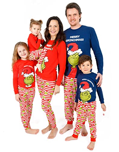 Le Grinch Assorti de la Famille de Noël Pyjamas Adultes Enfa
