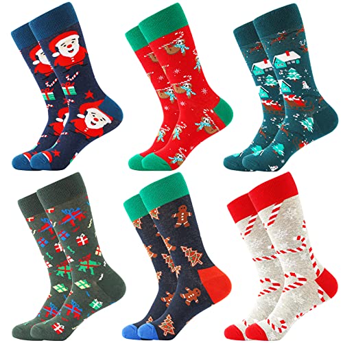 Chaussettes Noël Homme Femme 6 Paires