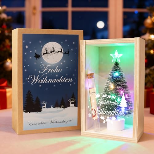 Anruzon Cadeaux danniversaire de Noël, mini sapin de Noël av
