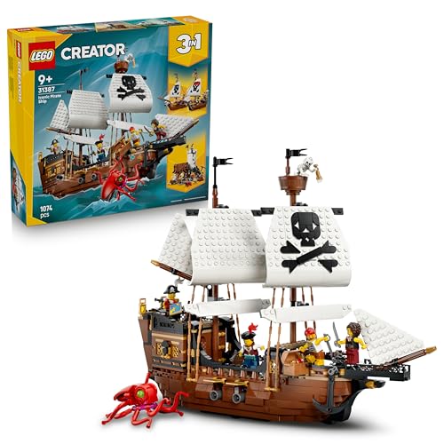 LEGO Creator 3-en-1 Bateau Pirate Mythique - Jouet - Maquett