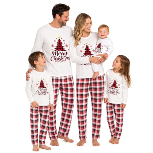 MoneRffi Pyjama de Noel Famille,Ensembles de Pyjamas Noël,Im