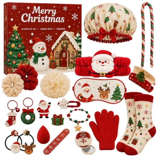 Calendrier de lAvent Noël 24 Jours - Coffret Cadeau Accessoi