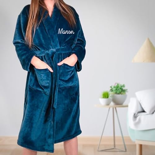 KDO MAGIC Peignoir femme personnalisé - Robe de chambre pers