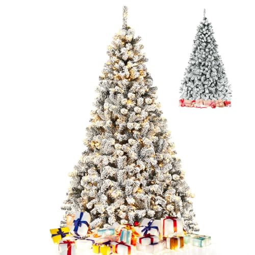 GOPLUS 230 CM Sapin Noel Lumineux, Sapin de Noel Artificiel 