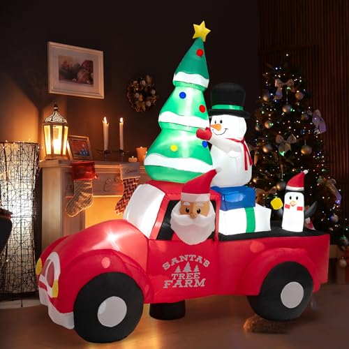 Père Noël Gonflable 240 cm LED