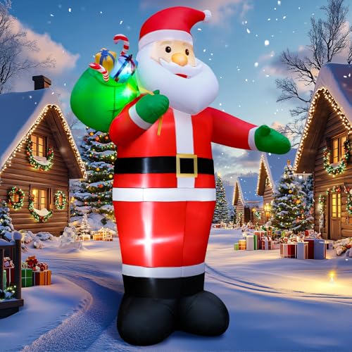 Père Noël Gonflable Géant 4,27m