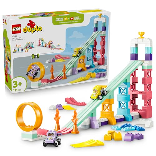 LEGO Duplo Ma Ville Rampes Créatives 3-en-1 avec Véhicules -