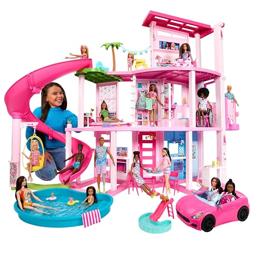 Barbie Coffret Maison de Rêve Poupée Mannequin, Design en Sp