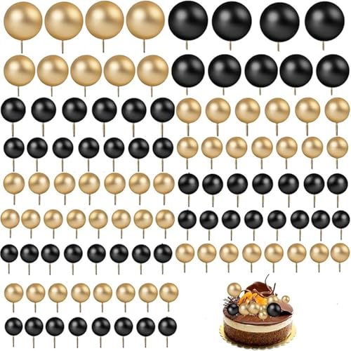 120 Pièces Boules de Décoration de Gâteau,BetterJonny Mini T
