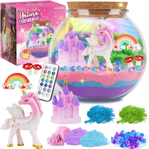 Kit Terrarium Licorne Veilleuse, Jouet Fille, Cadeau Fille 4