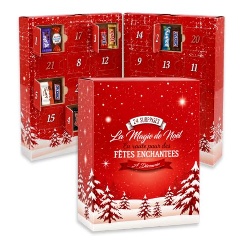 KINDER, MILKA, TWIX, SNICKERS - Calendrier de lAvent 48 Choc