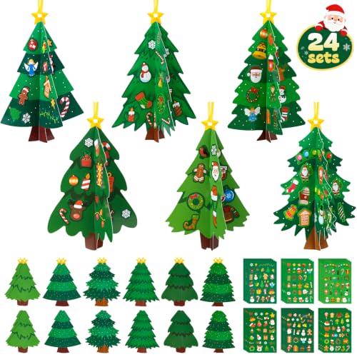 MELLIEX Kit Bricolage Noel Enfant, 24 Pièces Activité Manuel