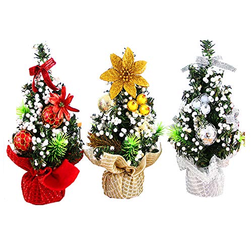 Mini Sapins de Noël Décoratifs 3 pièces