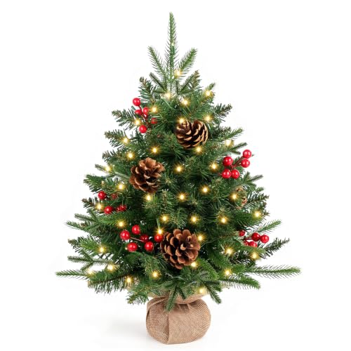 Mini sapin de Noël avec éclairage LED - Petit sapin de Noël 