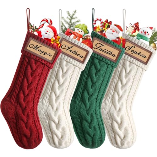 Lot 4 Chaussettes Noël Personnalisées