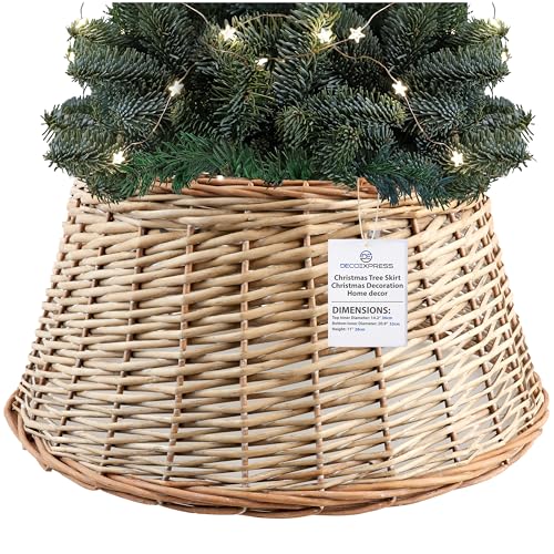 DECO EXPRESS Jupe de Sapin de Noël, Cache-Pied de Sapin Tres