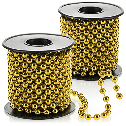 COM-FOUR® 2X Guirlande de Perles pour Le Sapin de Noël, déco