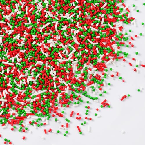 Perles Sucrées Noël Rouge Vert Blanc