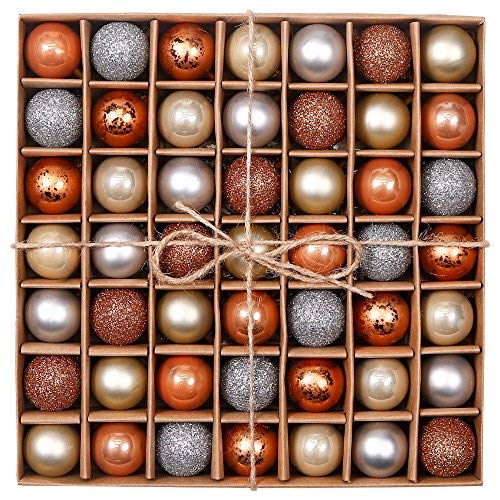 Valery Madelyn Boules de Sapin De Noël 49pcs 3cm, Décoration