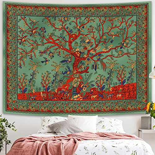 Simpkeely Tapisserie de larbre de vie, mandala indien esthét