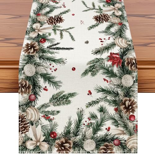 Chemin de Table Noël Branches Pin