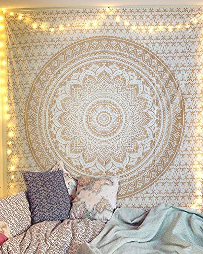 RAJRANG Tapisserie murale a suspendre en forme de mandala do