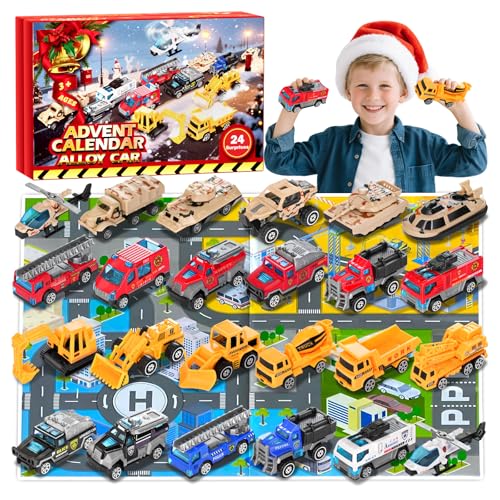 Calendrier de lAvent 2026 en alliage avec jouets de voiture 