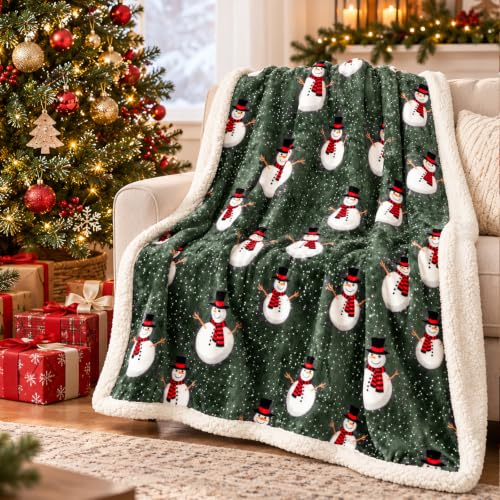 Dwafill Couverture Polaire Sherpa pour Adultes 130x150cm Dou