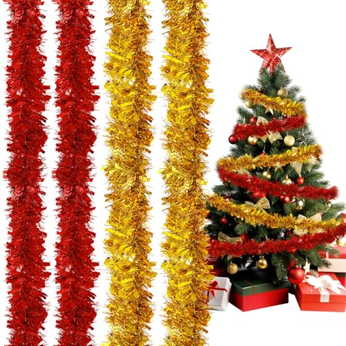 4 Pièces Guirlande de Décoration Noël (200cm) Guirlandes de 