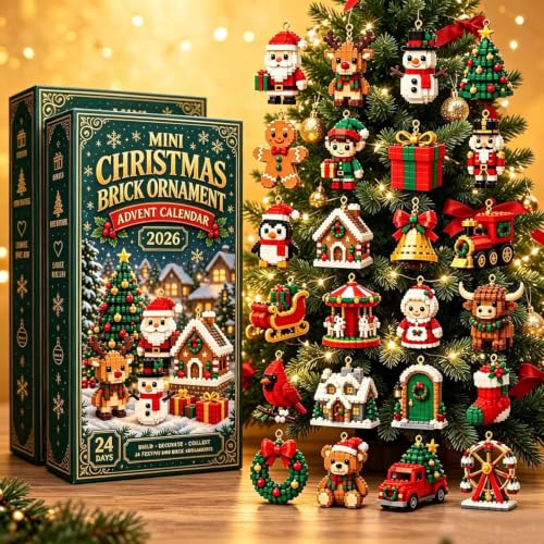 Calendrier Avent 3D Briques Noël