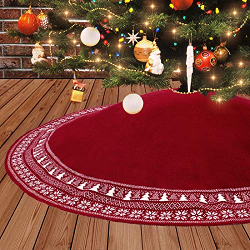 Jupe Sapin Noël Tricotée 90cm