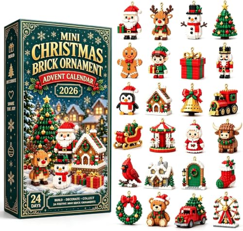 Calendrier de l'Avent en briques de Noël mini 3D Advent Cale
