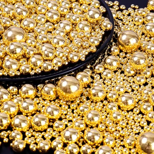 Perles de Sucre Doré (130g) - Décoration Comestible pour Gât