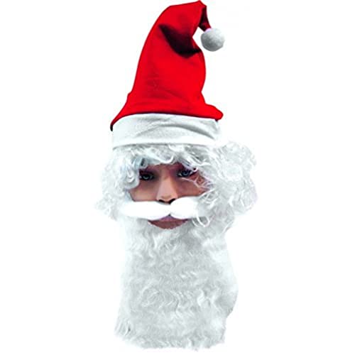 Rubies -Kit Père Noël avec bonnet, barbe et moustache - RC-2