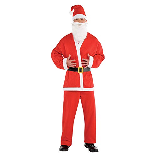 Amscan - Costume Père Noël, Santa Clause, Saint Nicolas, Noë