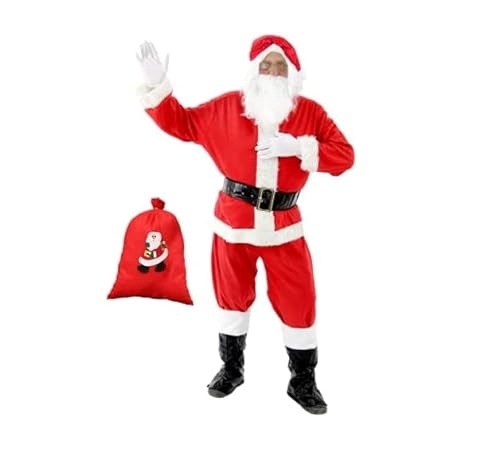 Costume de Père Noël, 7 pièces Costume de Père Noël, Costume