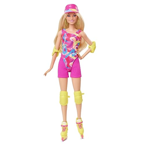 Barbie Le Film Poupée Mannequin Patineuse en Tenue De Patina