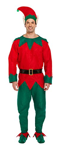 Adultes Elf Costume de déguisement de Noël - One Size