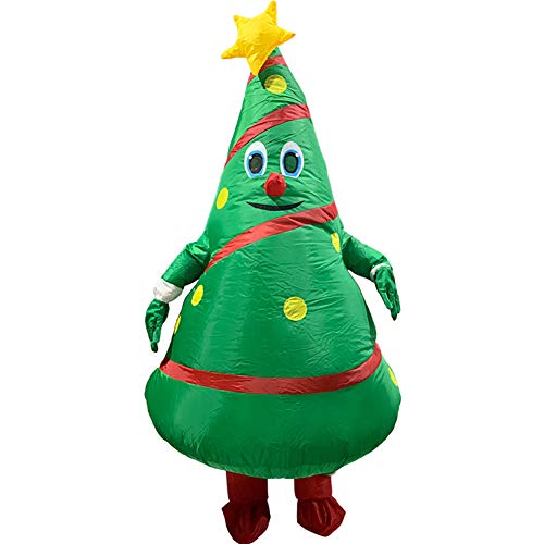RTWAY Costume de sapin de Noël gonflable pour adultes, costu