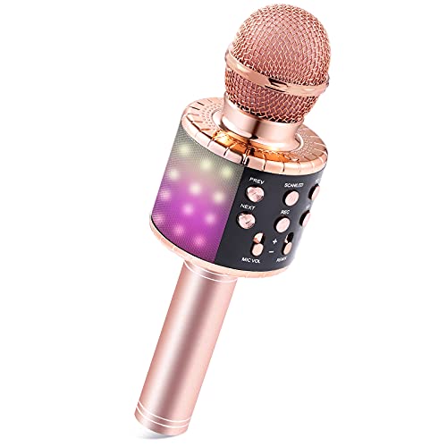 Micro Karaoké, Microphone Karaoké sans Fil Bluetooth pour En